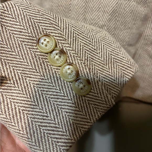 CHAPS by Ralph Lauren Tailored Micro-Checker Cotton Blend Blazer - Picture 5 of 7